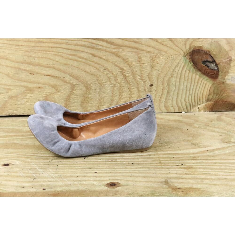New Jcrew Ballet Flats 9 Gray Suede Cece Slip On Shoes